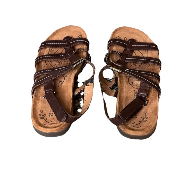 Naturalizer “Every” Brown Strappy Comfort Sandals Women’s 7.5M | Leather Sling - Picture 6 of 11